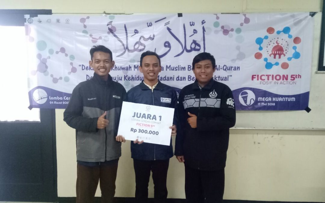 Tiga Mahasiswa PENS, Raih Juara 1 Lomba Cerdas Cermat Islam Pada FOSIF ITS