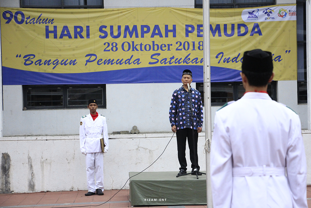 Upacara Sumpah Pemuda : Bangun Jiwa Kepemudaan Berlandaskan Pancasila dan UUD 1945