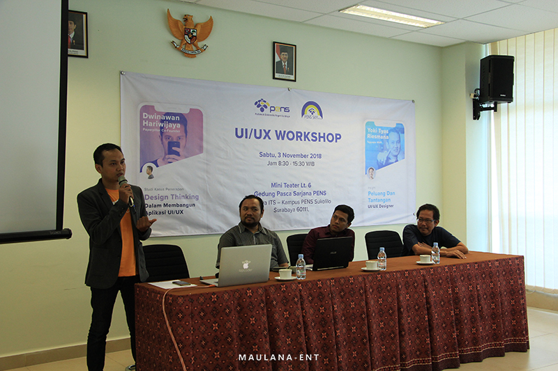 Kenalkan Design Thinking Era Digital, PENS Sky Venture Helat UI/UX Workshop