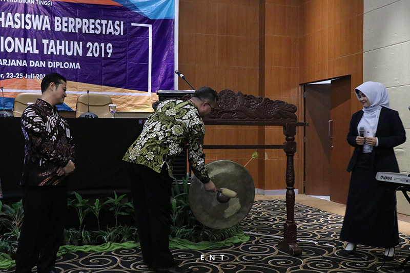 Pemukulan Gong, Resmikan Pembukaan Pilmapres Nasional 2019