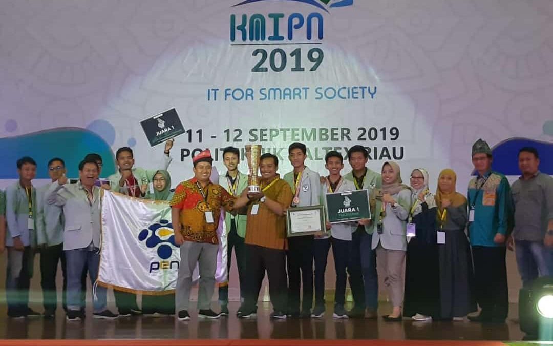 Bersaing dengan 21 Politeknik, PENS Sukses Keluar Sebagai Juara Umum KMIPN 2019