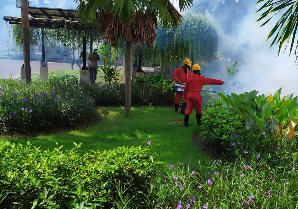 Upaya Lanjutan Cegah Corona, PENS Lakukan Fogging Disinfektan