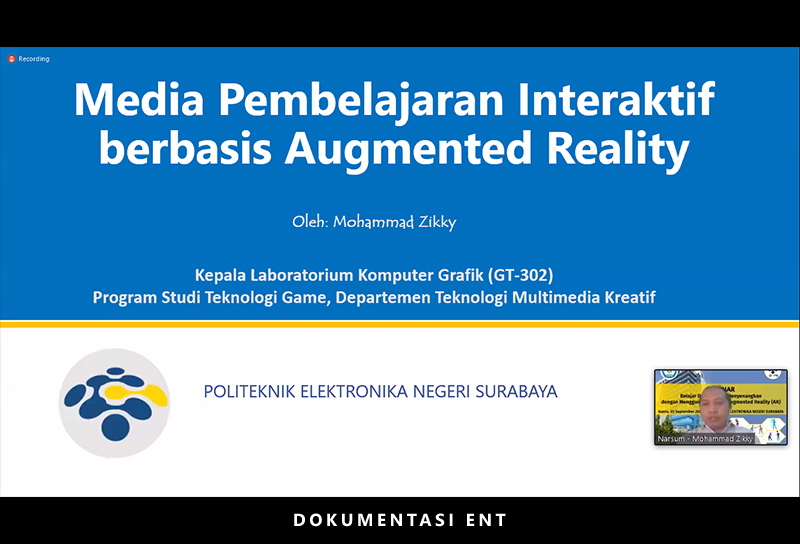 Unit Peningkatan dan Pengembangan Aktivitas Instruksional PENS Bekali Ilmu Seputar Augmented Reality Lewat Webinar