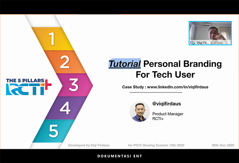 Optimalkan Personal Branding di Era Digital, PICO Helat Sharing Session ke-10