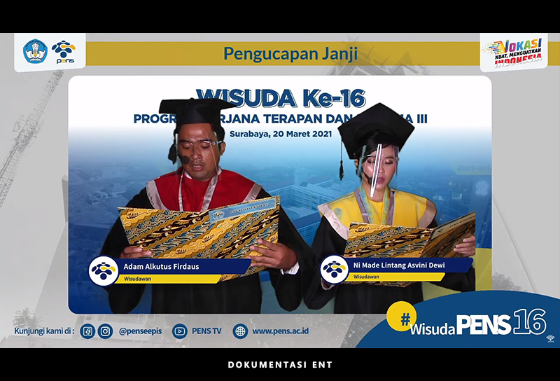 Wisuda Ke-16 PENS, Cetak 153 Lulusan Terampil dan Berkarakter