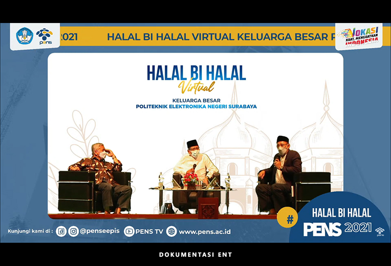 Ajang Menguatkan Kebersamaan, PENS Helat Halal Bi Halal Virtual