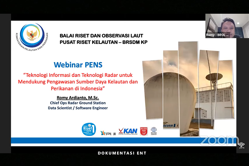 DTIK PENS Helat Webinar dengan Menghadirkan Kementrian Kelautan dan Perikanan