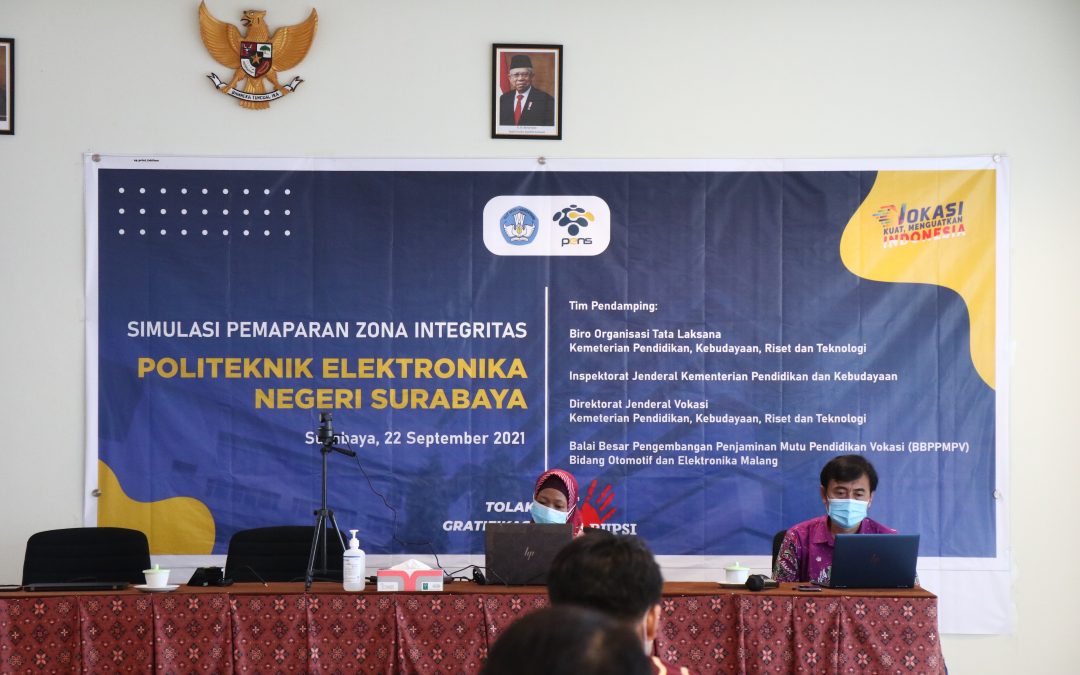 PENS Adakan Simulasi Pemaparan Zona Integritas Wilayah Bebas dari Korupsi (ZI-WBK)