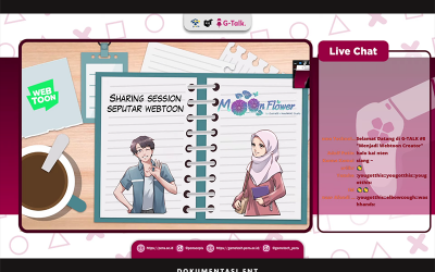 Mukrom Karunia Azza Sukses Bagikan Pengalaman Menjadi Author Webtoon Melalui G-Talk 2021