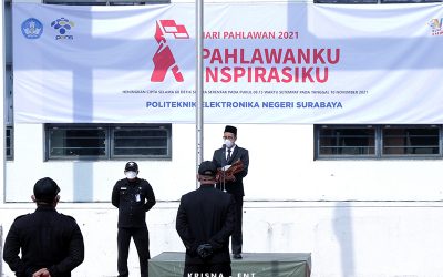 Sebagai Wujud Penghormatan Kepada Jasa Para Pahlawan, PENS Helat Upacara Bendera
