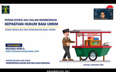 PENS Mengundang Dua Pemateri dari Kanwil Kemenkumham Jatim pada Workshop Kewirausahaan