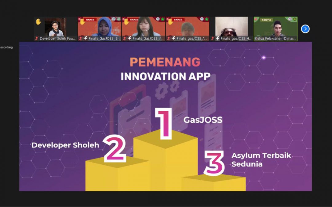 Usung Aplikasi Untuk Kerajinan Lokal, Tim GasJOSS Raih Juara 1 Bidang Innovation App ICT