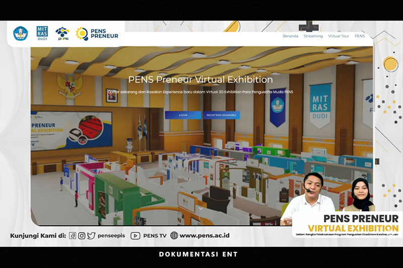 PENS Preneur Virtual Exhibition 2021, Suguhkan Pengalaman Kunjungi Pameran Virtual yang Menarik