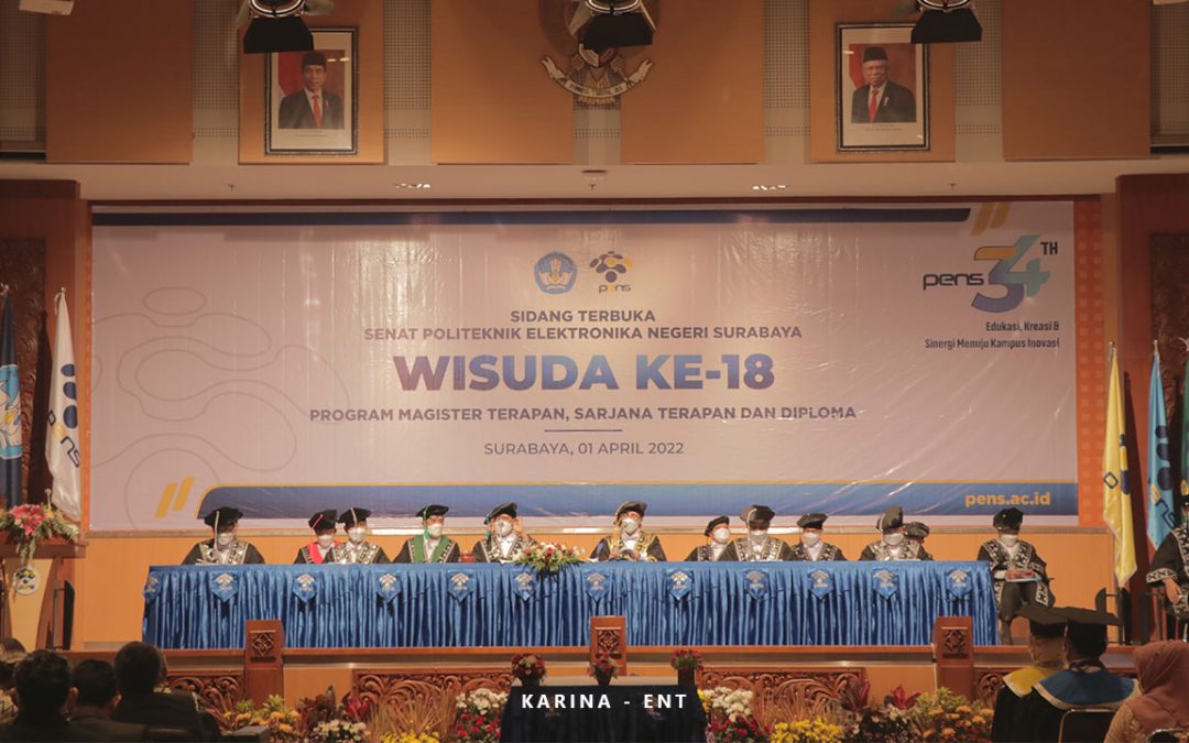 Maksimalkan Sumber Daya di Tengah Keterbatasan, Wisuda ke-18 PENS Resmi Dihelat dengan Luluskan 168 Wisudawan