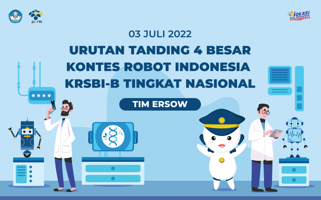 Drawing Urutan Penampilan cabang Kontes Robot Sepak Bola Indonesia Beroda (KRSBI-B) babak 4 besar