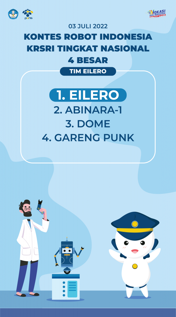 Drawing Sequence of Appearances for the Indonesian SAR Robot Contest (KRSRI) for the big 4 round | Electronic Engineering Polytechnic Institute of