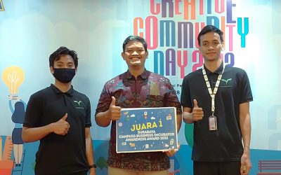 Pens Sky Venture Menjadi Inkubator Bisnis Kampus Terbaik di Surabaya dalam Creative Community Day 2022