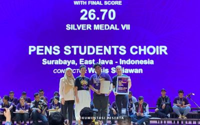 Tim Paduan Suara Mahasiswa PENS Raih Silver Medal dalam Ajang Internasional BICF12