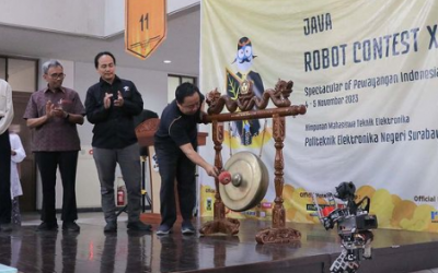 Gelar Java Robot Contest XI 2023, HIMA Teknik Elektronika PENS Tampung 192 Tim Robot se-Jawa dan Bali