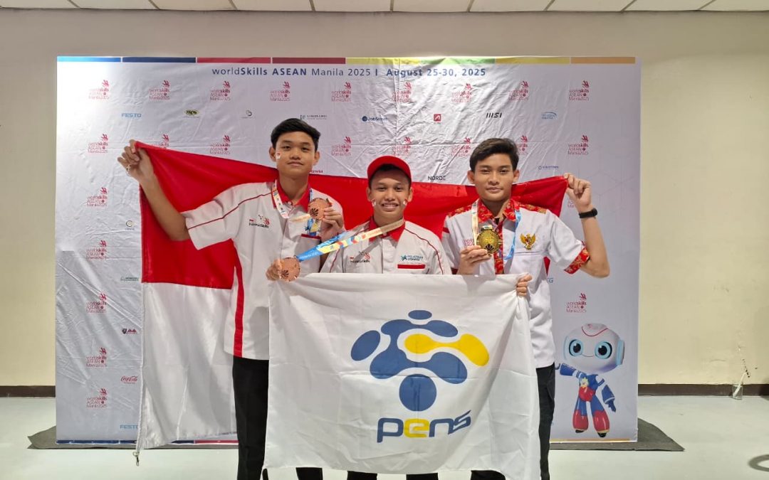 Harumkan Indonesia, Tiga Mahasiswa PENS Raih Tiga Medali di Kompetisi WorldSkills ASEAN Tahun 2025