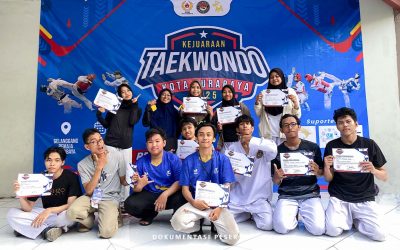 Sukses Meraih 13 Medali, Tim Taekwondo PENS Tunjukkan Kemampuannya pada Kejuaraan Kota Surabaya 2025