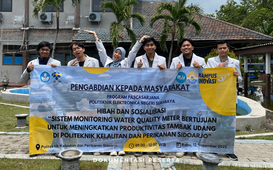 Dukung Kesehatan Udang, PENS Ciptakan Sistem Monitoring Kualitas Air pada Program Pengabdian Masyarakat