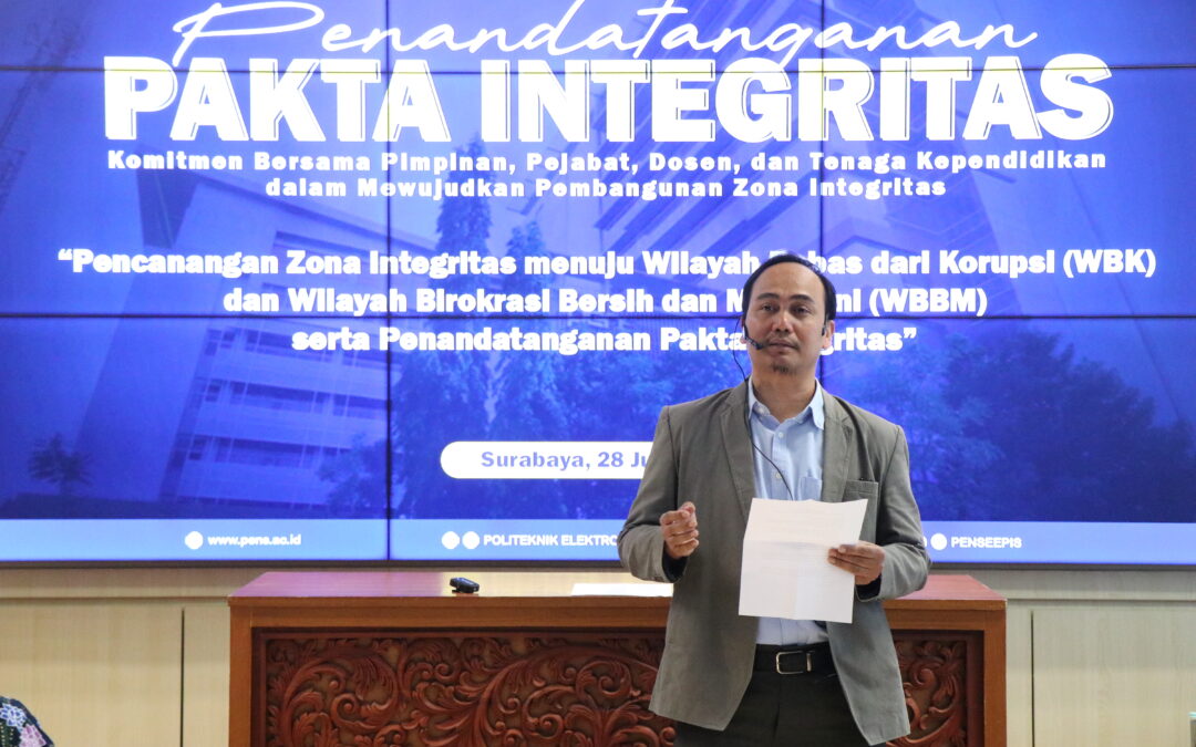 PENS Perkuat Komitmen Zona Integritas melalui Penandatanganan Pakta Integritas