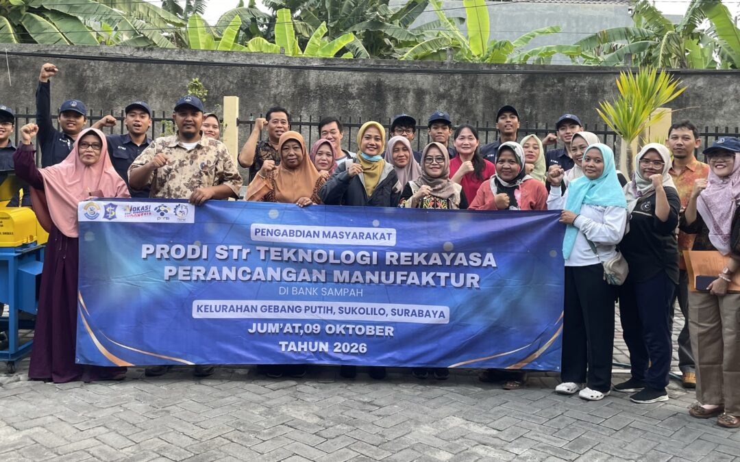 Ubah Botol Plastik Jadi Lebih Bernilai, PENS Hadirkan Mesin Pencacah untuk Bank Sampah Gebang Putih